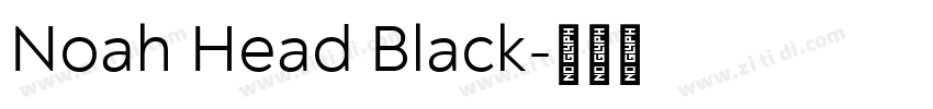 Noah Head Black字体转换